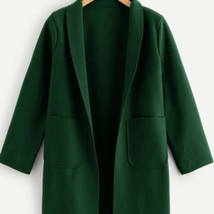 NEW! Plus Evergreen Shawl Collar Coat